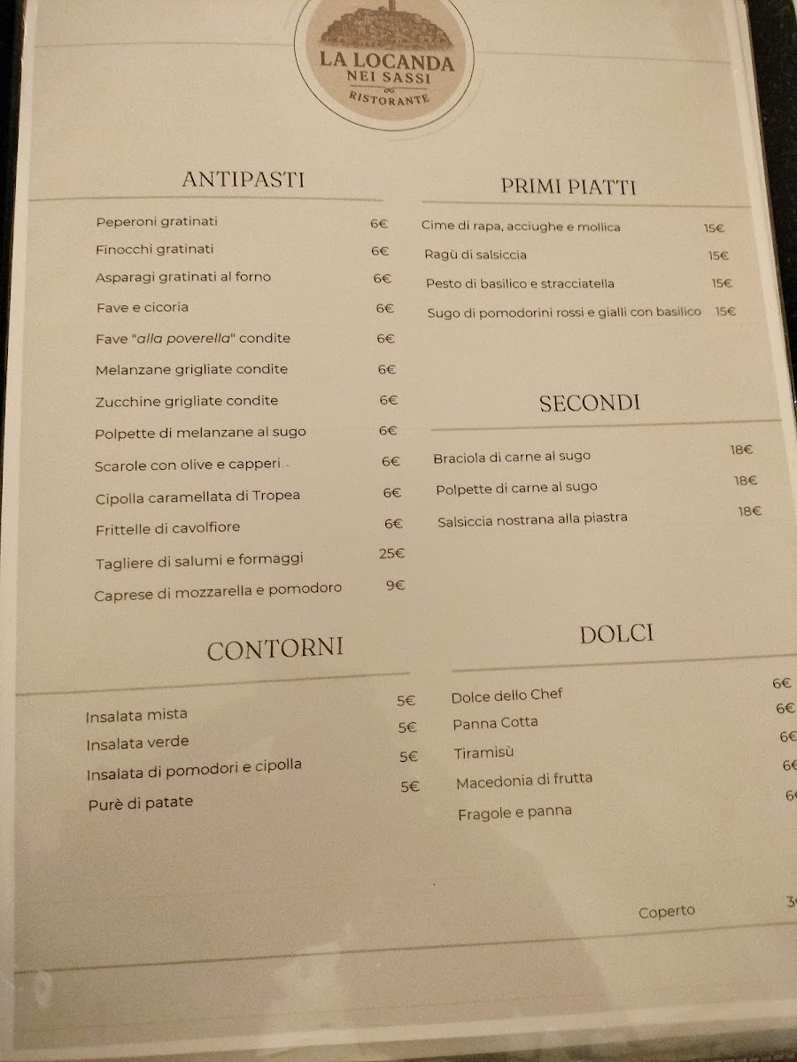 Menu La Locanda Dei Tre Sassi-1